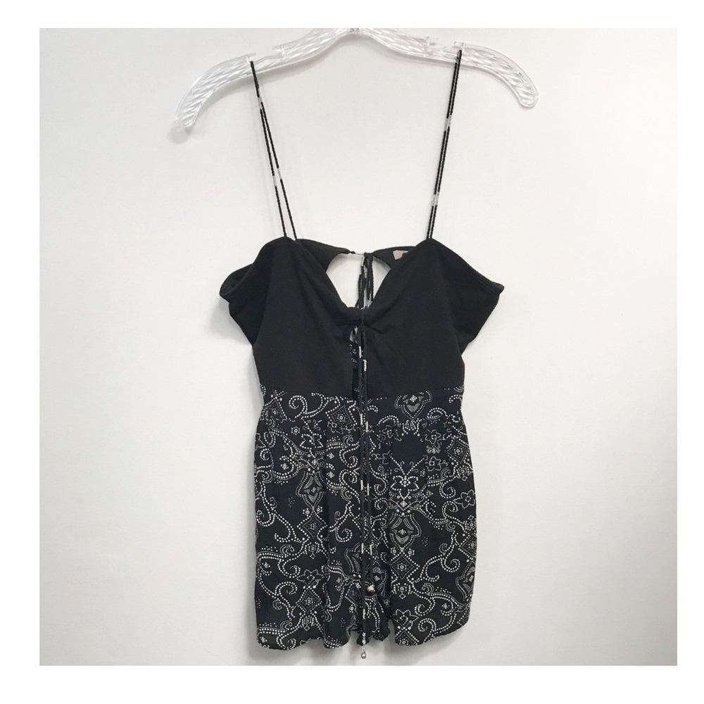 Urban Outfitters Ecote Genie Knit Romper‎ Womens Size Medium Boho Indie Sleaze